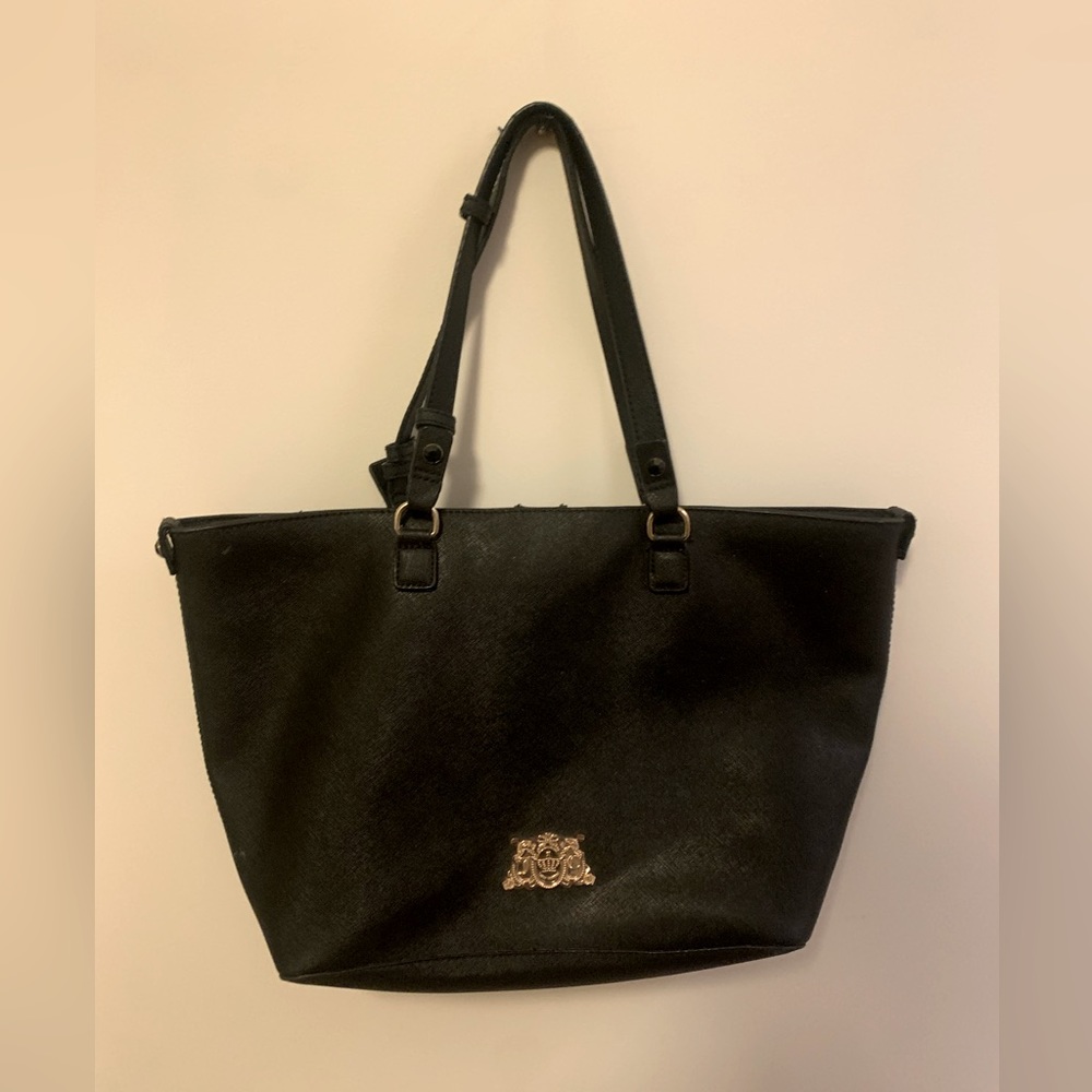 Juicy Couture Black Leather Tote